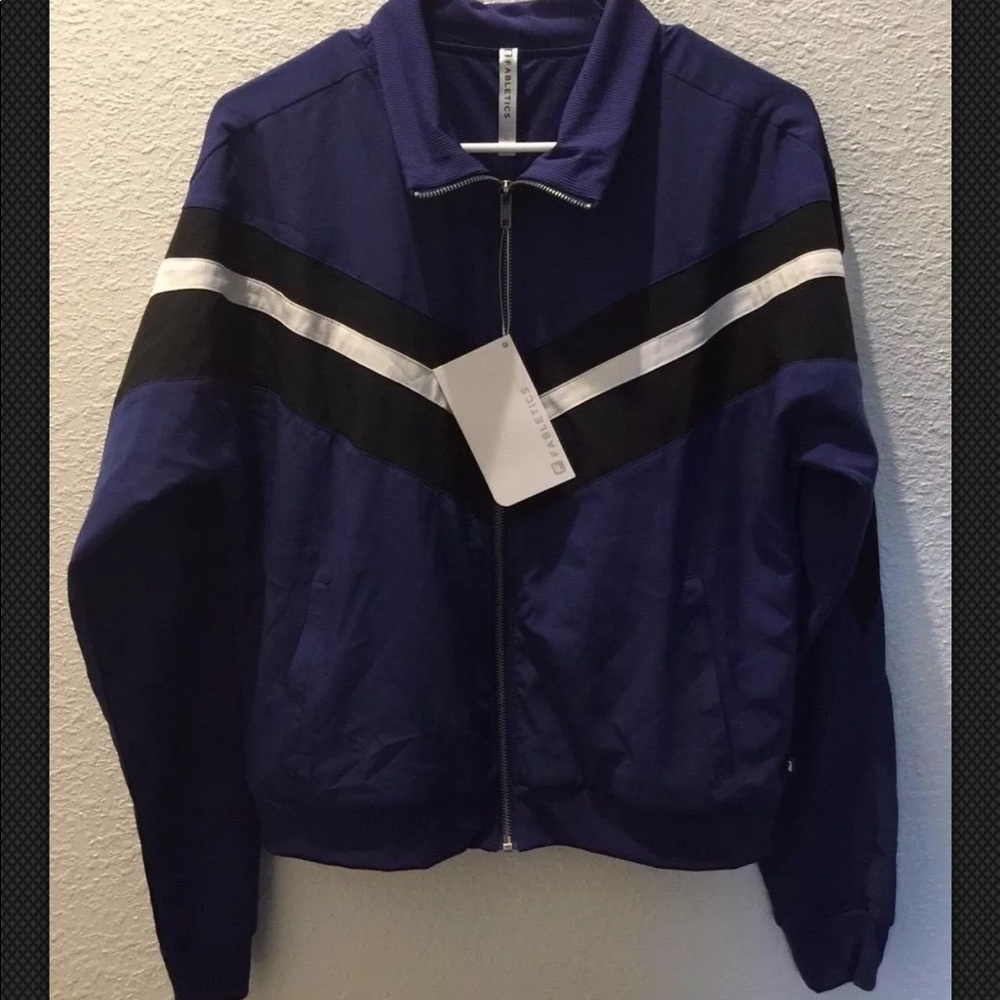 Fabletics Augustus Activewear Jacket Purple